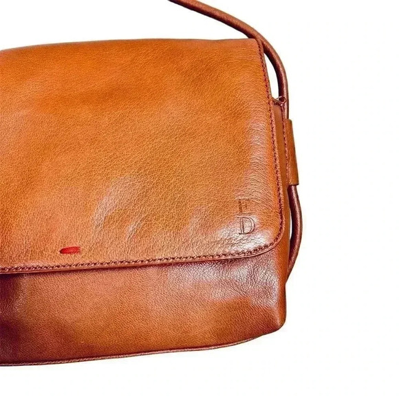 Ellen Degeneres Women's Brown Leather Crossbody Bag - Picture 2 of 12